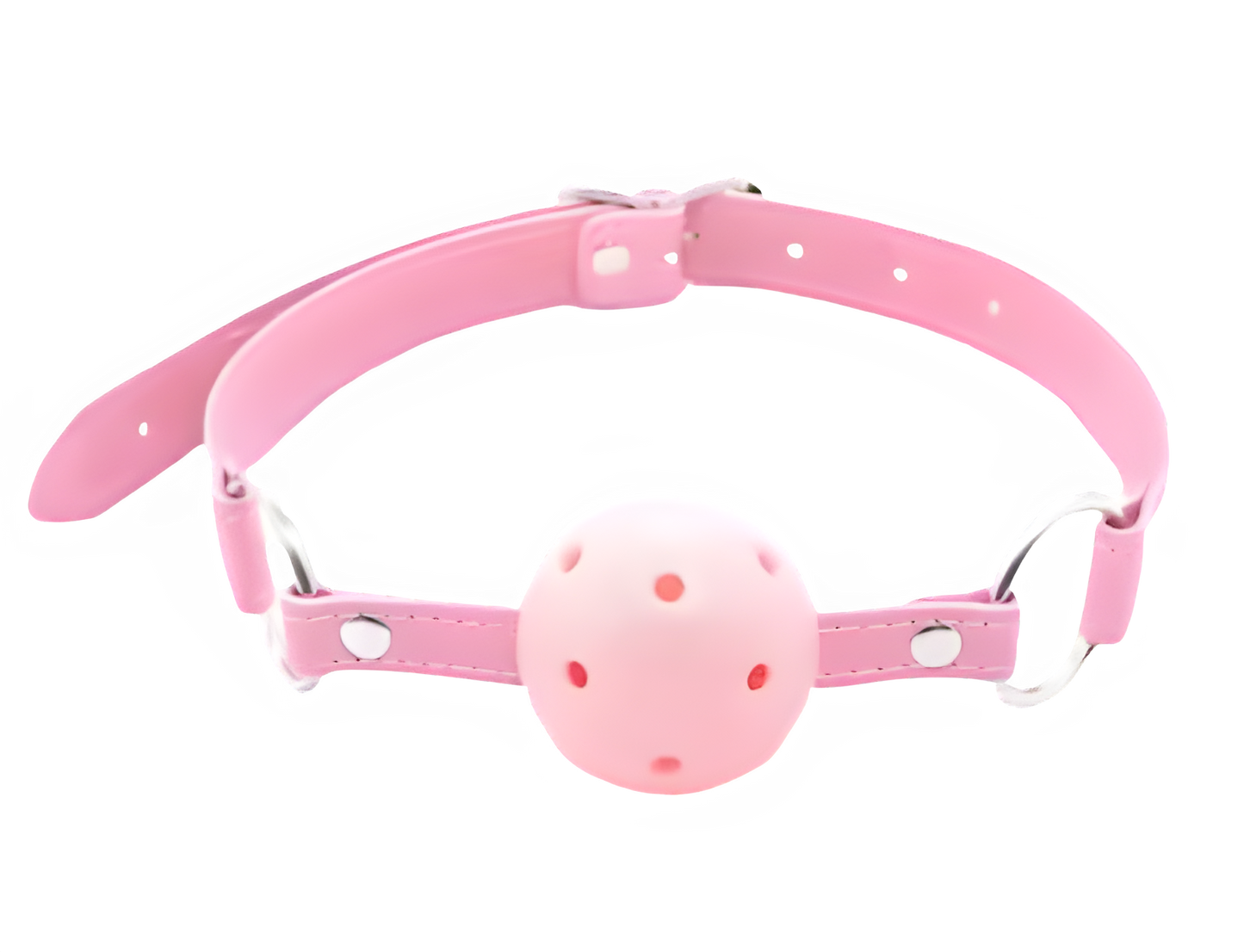 BDSM Munkavel (Ball Gag) i Läder - Justerbar Design