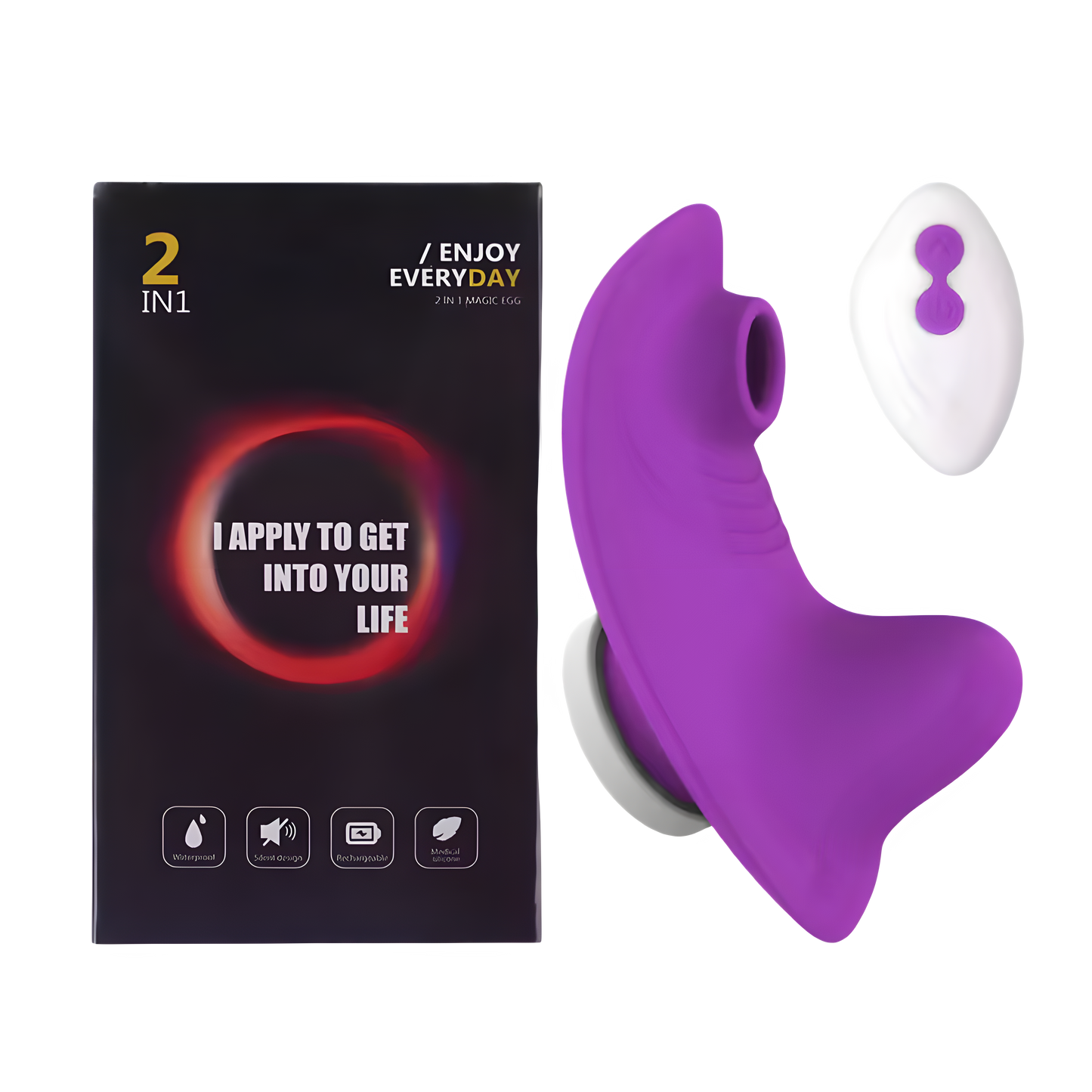 Fjärrstyrd Vibrator Lila