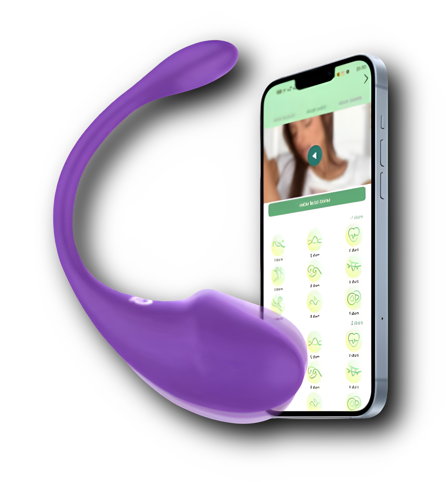 Mobil Vibrator Lila Med Mobilen